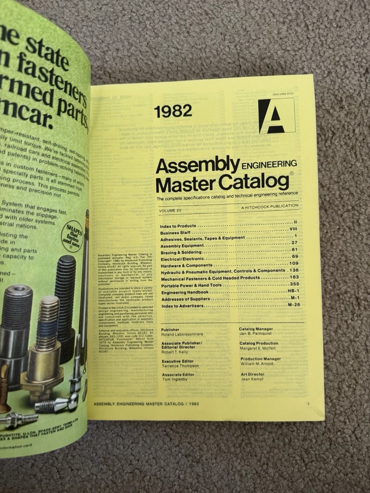 Assembly Engineering 1982 Master Catalog Hitchcock Publication Paperback Book - Image 2 of 4