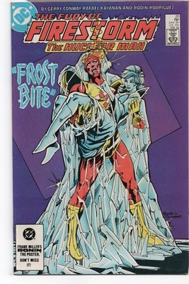 FURY OF FIRESTORM #20   RAFAEL KAYANAN COVER ART   FROST BITE   DIRECT - 1984
