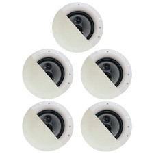 Acoustic Audio CSic84 Frameless In Ceiling Speakers with 8" Woofers 5 Pack