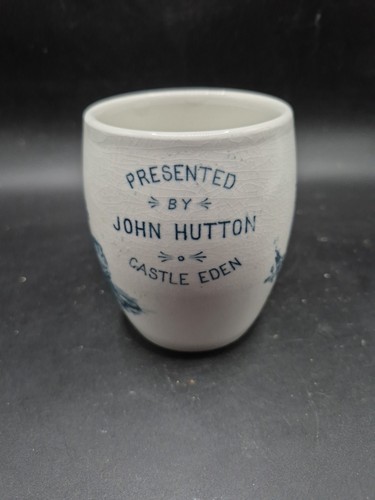 King Edward V11 1902 Coronation Mug Presented By John Hutton Castle Eden - Picture 2 of 5