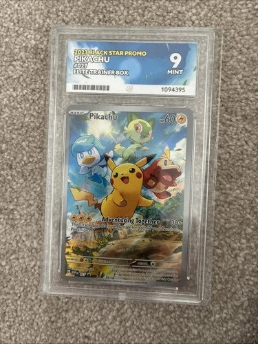 Pokémon TCG Pikachu Pokemon Promo 027 Black Star Ace Grade 9