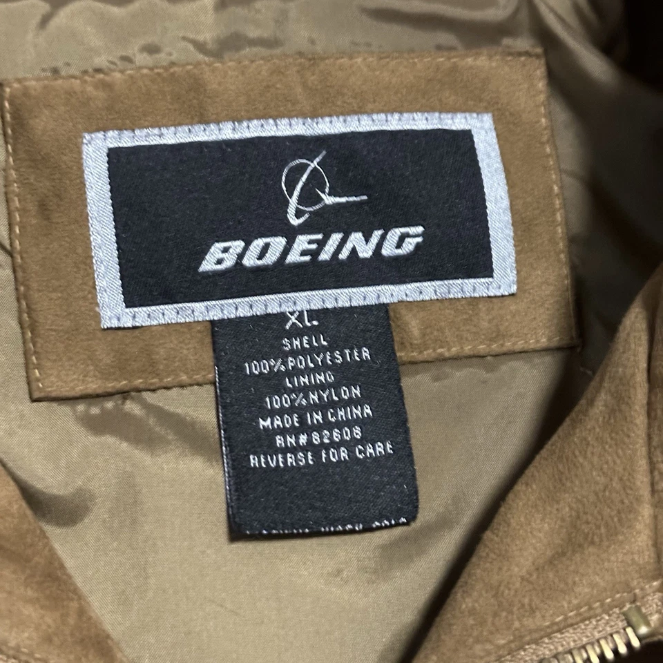 Vintage Boeing Aviator Pilot Flight Jacket Men’s Brown Size XL - Image 4 of 4