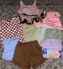 Lot of 9 Girls Clothes Sizes 10-14 Shein Forever 21 Cat and Jack