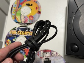 Sega Dreamcast Black Sports Console with Controllers And Games