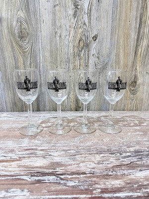 Set of 4 George Young Golf Course Wine Glasses HTF Gaastra Michigan