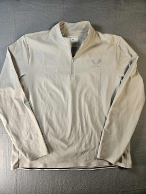 Reiss X Castore Performance 1/4 Zip Pullover Mens XXL Light Gray