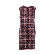 Chanel P57 Alpaca Sleeveless Dress 40 Ladies' Red  P57187V41301