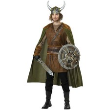 Fearless Viking Medieval Nordic Barbarian Fancy Dress Adult Mens Costume