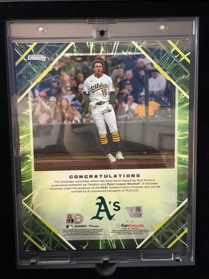 2025 Topps Pro Debut - Nick Kurtz #PD-1 Green Foil Autographs /99 