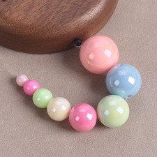 Glossy Mixed Colors Round 6/8/10/12/14/16/18/20mm Acrylic Plastic Loose Beads