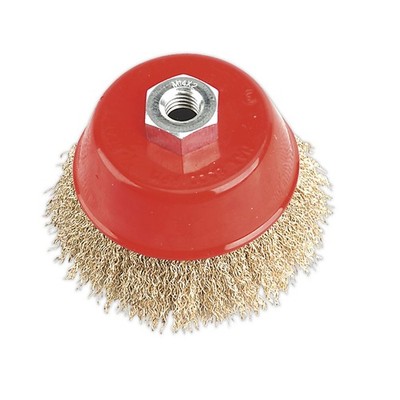 Sealey Messingstahl Tassenbürste   100Mm M14 X 2Mm CBC100