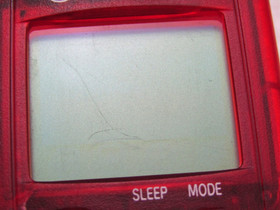 Official Sega Dreamcast Clear Red VMU HKT-7000 Memory Card New Batteries SCRATCH