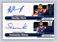 Vasilije Micic / Krunoslav Simon 2024-25 Donruss EuroLeague #ANA Dual Auto /25