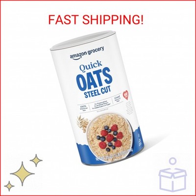 Amazon Grocery, Steel Cut Quick Oats, 25 Oz