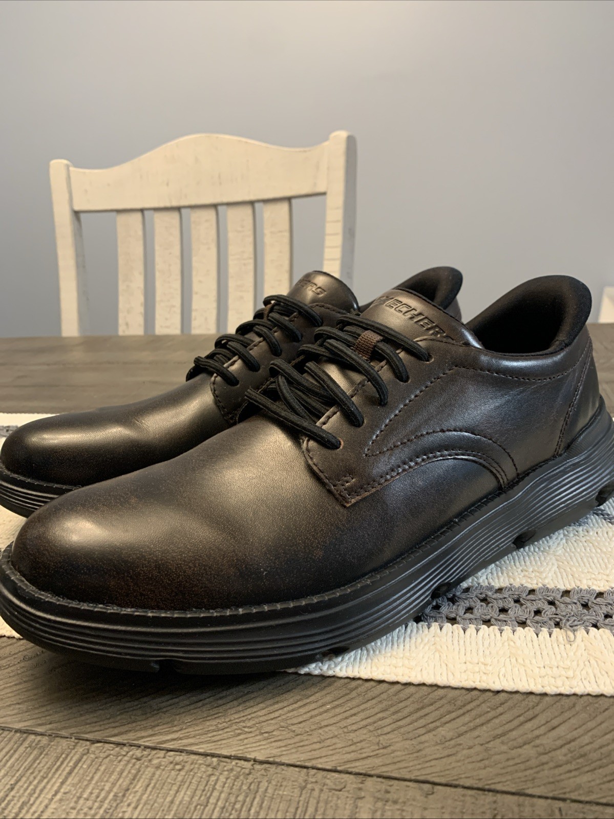 Skechers Garza-Duran Slip-Ins Brown Mens 12 Lifestyle Casual Shoes 205353-DKBR
