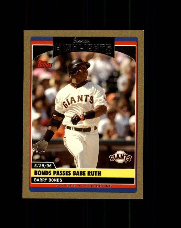 Barry Bonds 2006 Topps Update & Highlights Gold /2006 #UH176