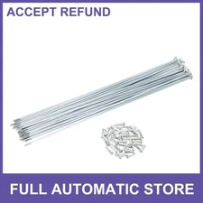 Set14G 265mm Length Bicycle Spokes Nipple Carbon Steel Galvanized Universal