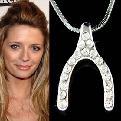 Swarovski wishbone necklace deals