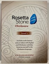 Rosetta Stone Chickasaw Level 1 CD/DVD, 4-Disc Audio/Video Language Learner