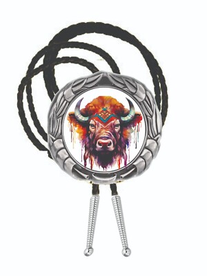 Buffalo Native Spirit Bolo Tie Men's Accessory Neckties Men Wear Gift Dad