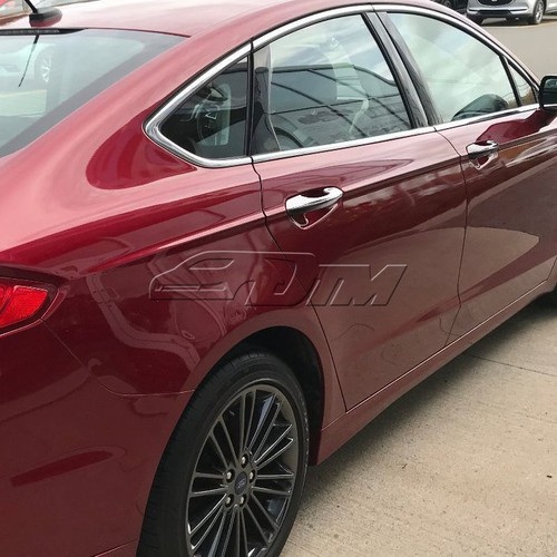 For 2013-2017 Ford Fusion Mirror Chrome Door Handle Cover Cap Trim W/Out Keyhole - 第 3/3 張圖片
