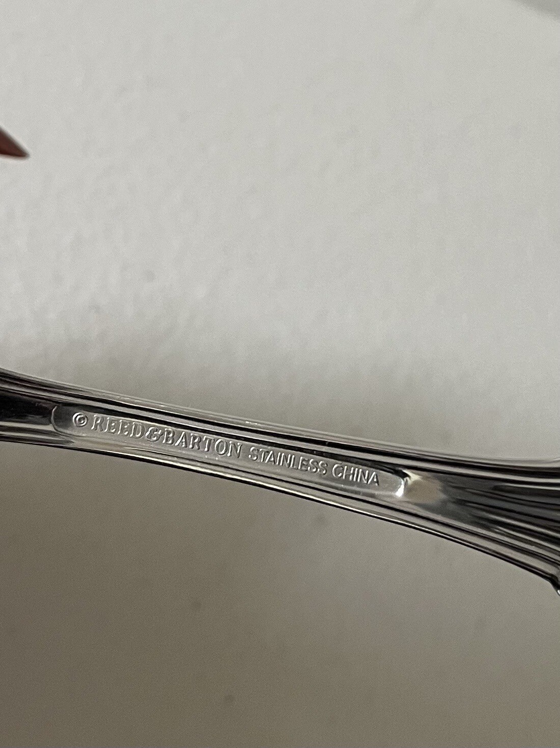 Reed & Barton MARLBOROUGH Stainless CHINA Glossy Silverware Set Of 12 Serving UT