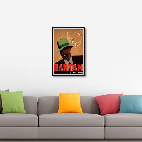 Bantam Hats Vintage Fashion Poster by Gino Boccasile - Picture 7 of 11