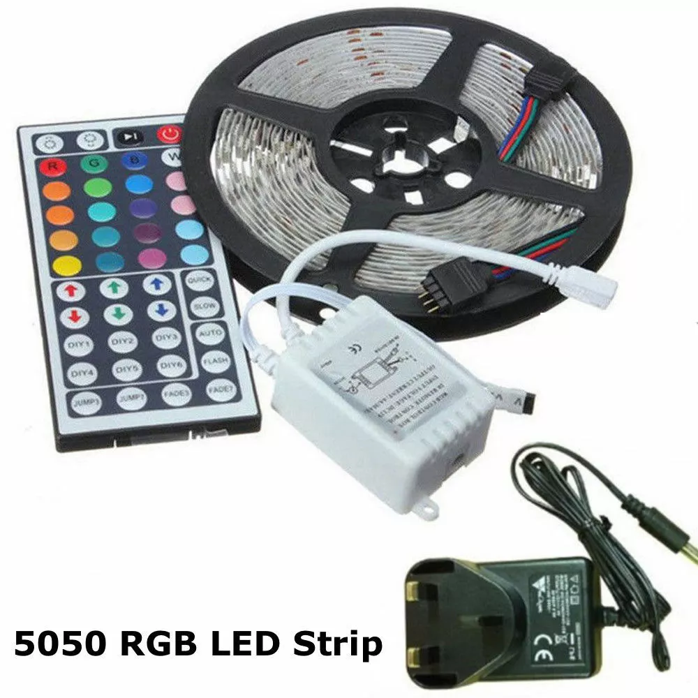 1M 2M 3M 4M 5M QUALITY RGB LED LIGHT STRIP ROPE KIT 5050 MULTI