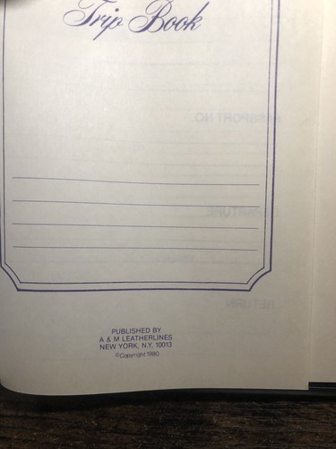 Vintage travel booklet from the 1980s A&M Leatherlines With Maps Brown (Japan) - Picture 5 of 15