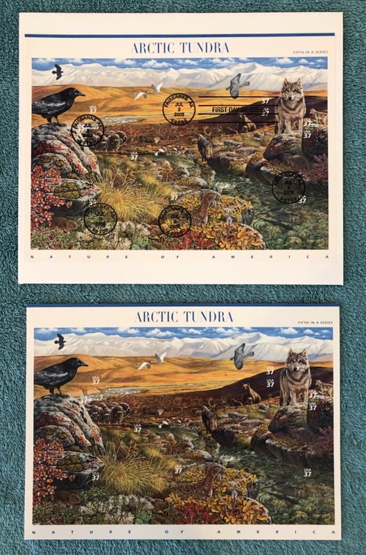 USPS Arctic Tundra Stamp Page & First Day Cover — Nature of America Series No. 5