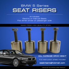 Bmw Seat Risers - All Models - Fits Driver Or Passenger Seat Bmw Seat Risers - All Models - Fits Driver Or Passenger Seat