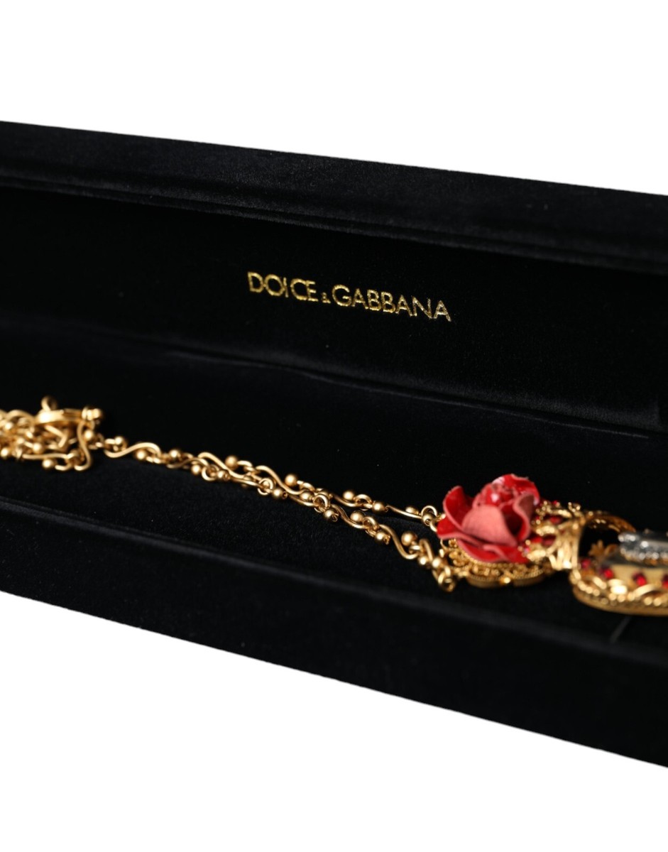 アクセサリー DOLCE&GABBANA Heart Redstone Gold Bangle DOLCE&GABBANA Heart Redstone Gold Bangle（Dolce & Gabbana