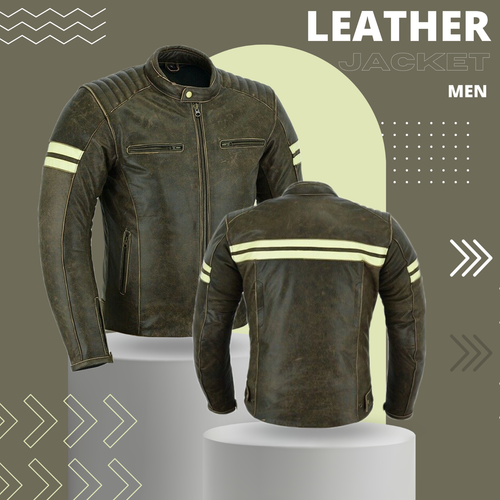 Chaquetas/abrigo extraíble de cuero de vaca 100 % cuero de vaca real para motocicleta Touring CE - Imagen 20 de 28