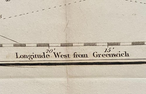 Original Map Part of Coast of Newfoundland By Michael Lane 1773 Updated 1809 - Picture 3 of 6