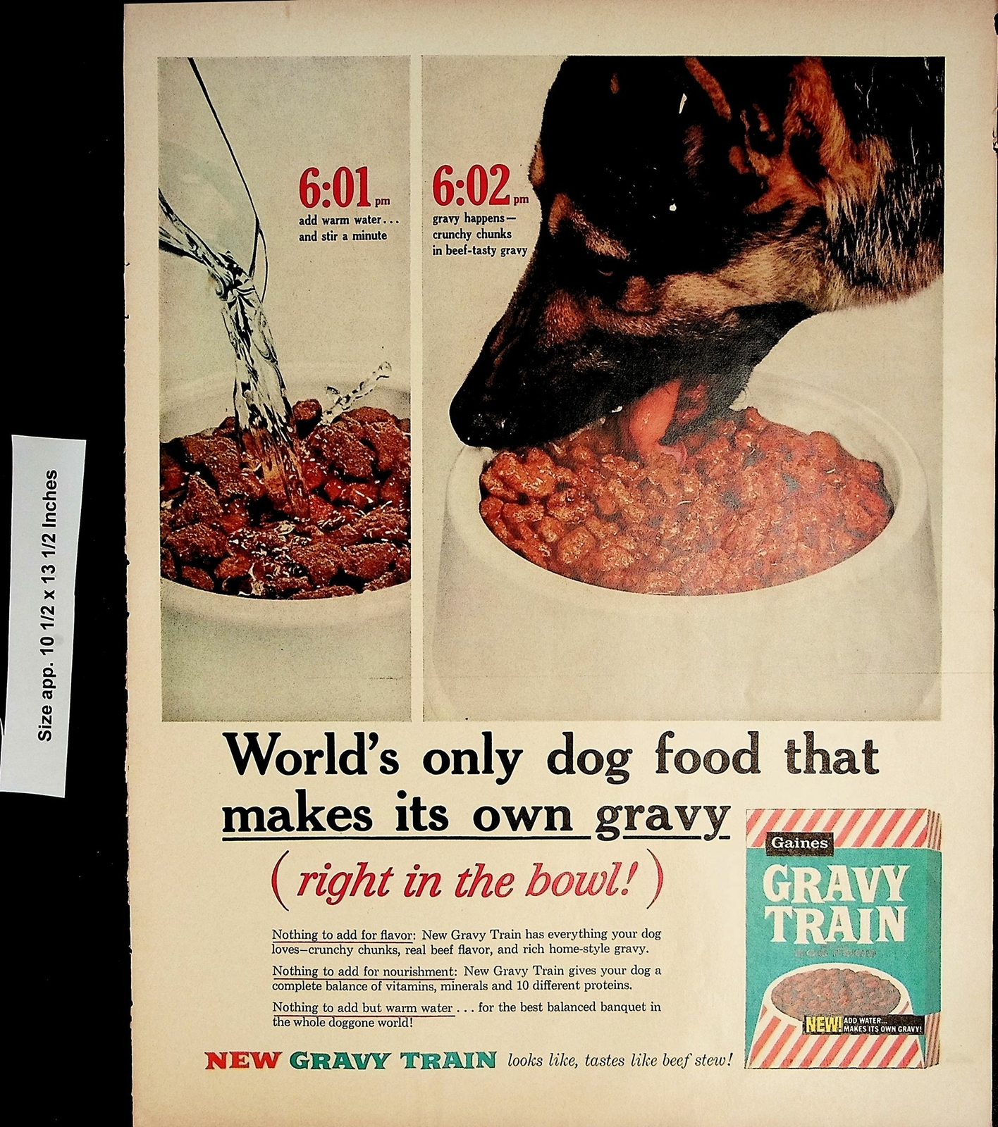 Bowl Gaines Vintage Print Ad 4801