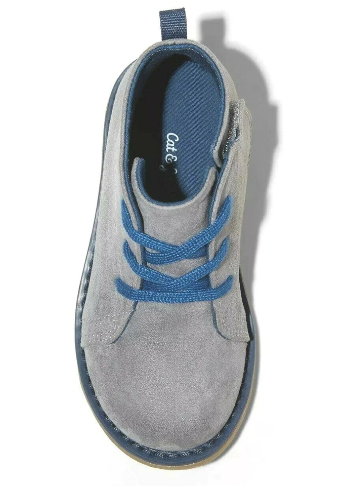 Niño Pequeño Bebé Niños Niño Pequeño Jareem Chukka Botas Zapatos Gato y Jack Gris Nuevo con Etiquetas Foto 3 de 3