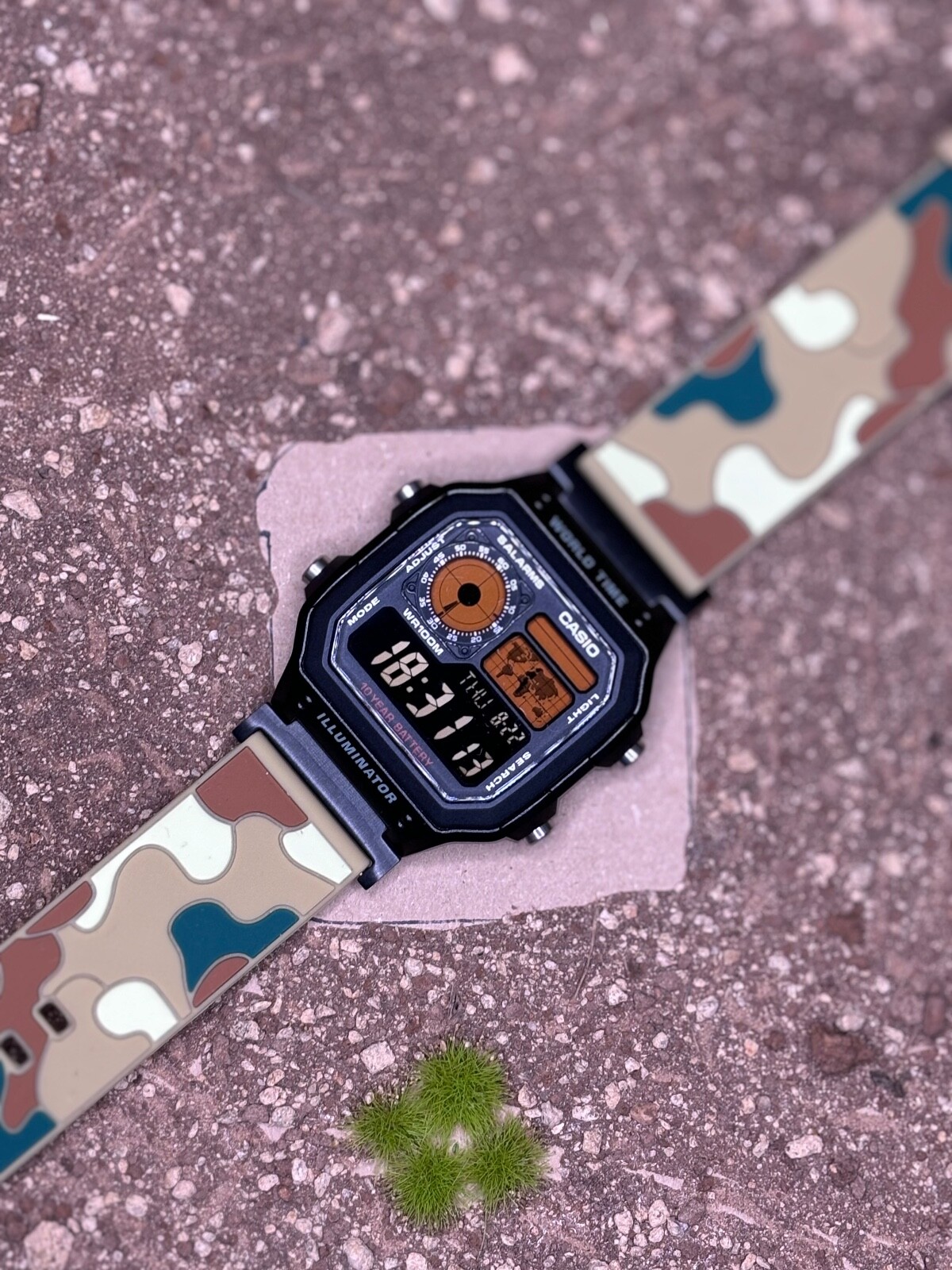 CASIO AE1200 MOD Thème Camouflage Désert montre exclusive finition mate haut de gamme - 2