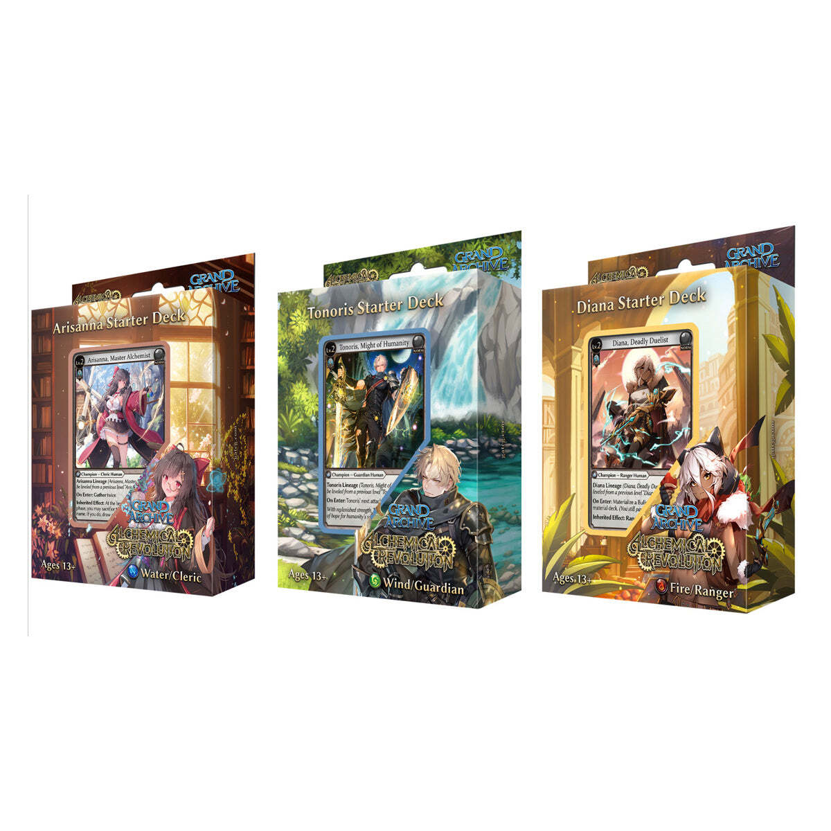 Grand Archive TCG Alchemical Revolution Starter Decks (Set of 3