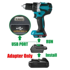 1 for Milwaukee 18v M18 Li-ion Batteries to fits Makita 18v Series Tools Adapter