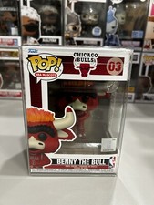 New Funko Pop NBA Mascots 03 Basketball Benny The Bull Statue Doll Chicago Bulls