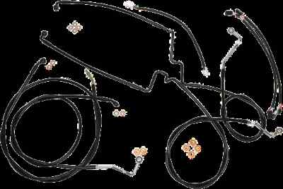 Mg XR Clutch Brake Cable Kit Black w Blk for 12-14in ABS Ultra Limited Low 17-20