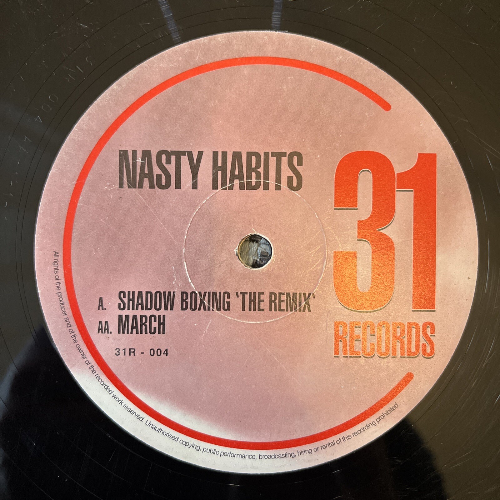 Nasty Habits - Shadowboxing (The Remix) / The March - 12” Vinyl Single - VG+
