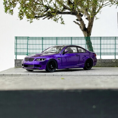 Fine model 1/64 Scale BMW M3 Coupe E92 Purple Diecast Car Model