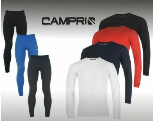 Campri Pantalone Termico Baselayer Uomo – Taglia L, Nero, Ideale Per Sport Invernali