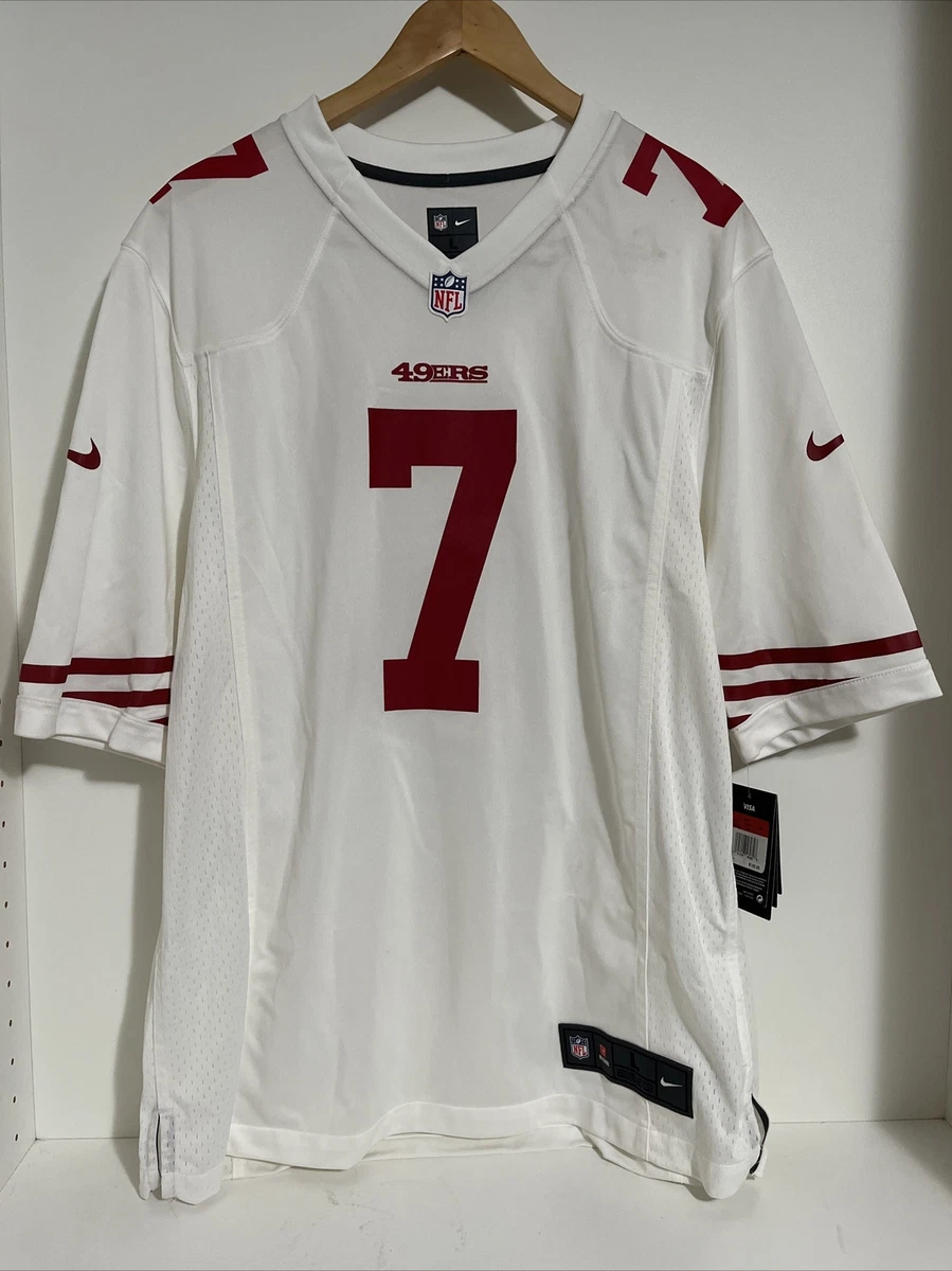 White kaepernick jersey discount