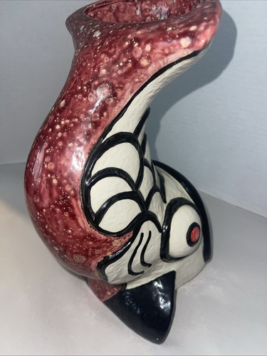Fish Chiminea Table Top Tiki Fireplace Succulent Candle Holder Chimney 11” - Picture 7 of 11