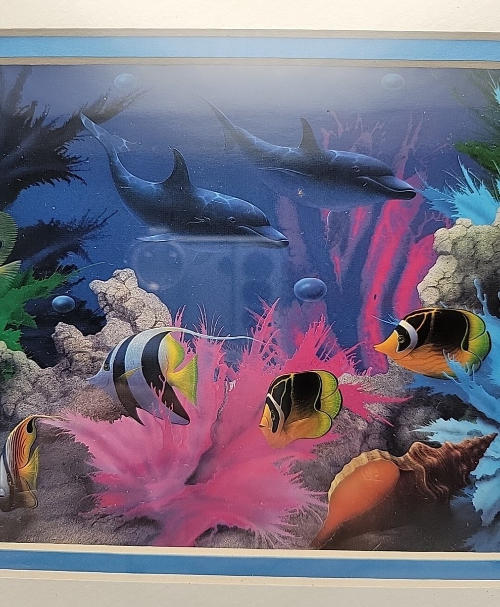 David Miller VIVID SPLENDOR 額装アート Vivid Splendor by David Miller Fish Artwork Tropical Fish Colorful