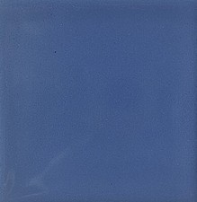 S 025 Mexican Tile sample Ceramic Handmade 4x4 inch MEDIUM BLUE