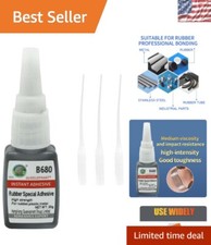 Black Rubber Glue with Precision Tips - Ideal for DIY, Tire and Craft Repair