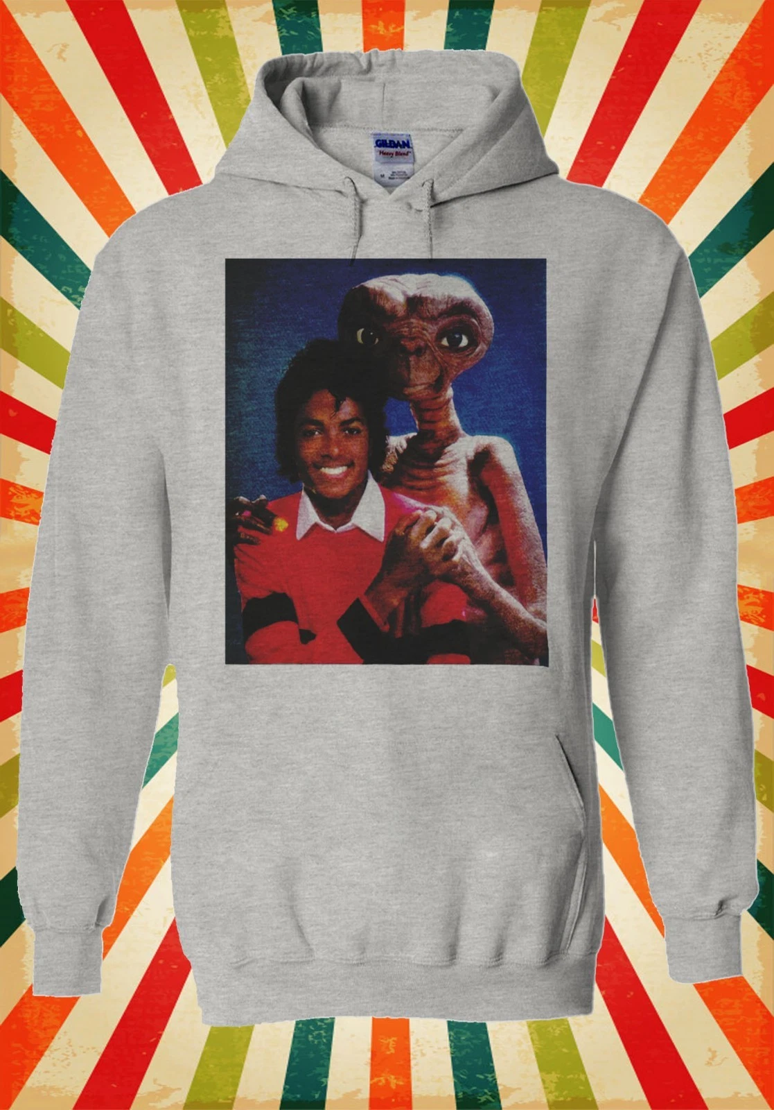 Alien E.T. Hugs Michael Jackson Unisex Hoodie